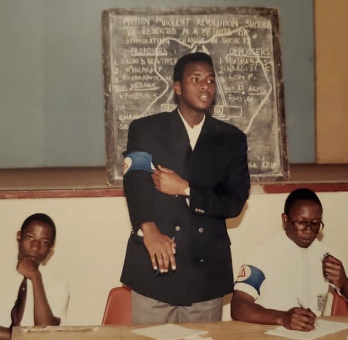 NCLINTON09's tweet photo. Did you know?

While at SMACK, Gen. Muhoozi Kainerugaba @mkainerugaba served as Chairman of the Debating Club not by privilege or appointment, but by earning the confidence of his peers.

Those who knew him recall a student who was exceptionally well informed, articulate, and persuasive in argument.

Whether one agrees with his views today or not, it's a reminder that leadership often begins long before public office through intellect, preparation, and the ability to convince others with ideas.