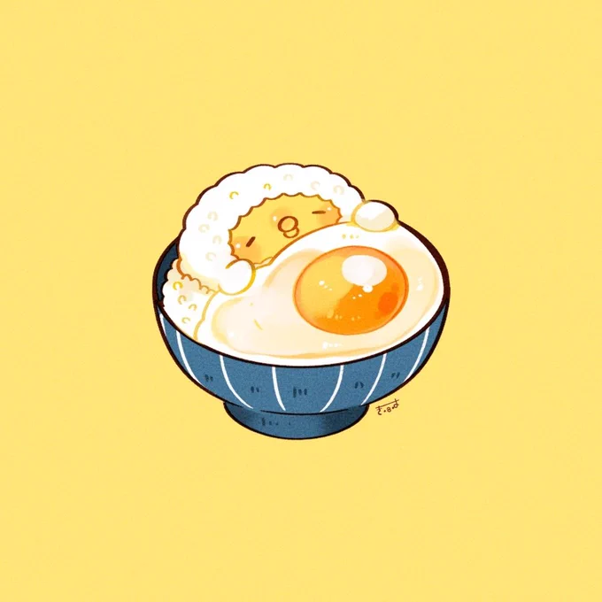 卵かけご飯なひよこ #きみピヨ