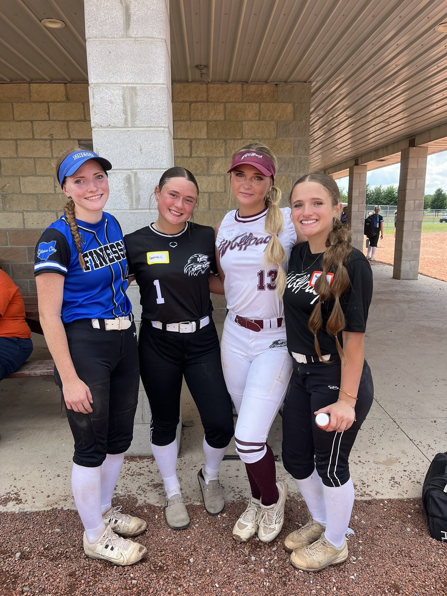 LexieCharles13's tweet photo. It’s been a pretty awesome (and busy!) week! ￼￼Competed as a pitcher for the East District at the All-Ohio Underclassman All-Star Game; Learned from some great coaches at the Midwest Elite College Prospect Camp; Hit my 4th home run of the summer yesterday; Started the Catalina Wine Mixer 2-0 with my @OhioWolfpack team!
Back at it today!

5:15 PM vs. Disruption Fastpitch (Field 7) 
7:00 PM vs. MOV Pride 16U (Field 7) – I’ll be in the circle!
Looking forward to another day of competing! 
@OhioBobcatSB @YSUSoftball @AshlandUSball  @TiffinUSoftball  @OtterbeinSB  @LTUsoftball
@CoachNelson_NWF 
@Paige_McMenemy 
#SoftballRecruiting #2028Grad #OhioWolfpack