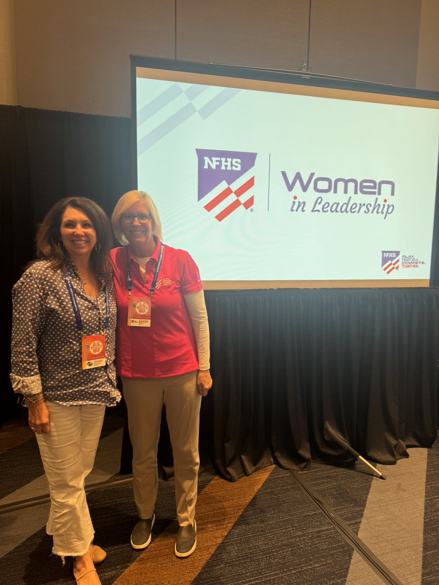 AdaptedSports's tweet photo. Executive Director Dr. Jenny Millward and AAASP Board of Director NFHS’s Sandy Searcy before the “Women In Leadership” panel at the 107th NFHS Summer Meeting in Salt Lake City, UT. https://t.co/tMp7PiG2qB