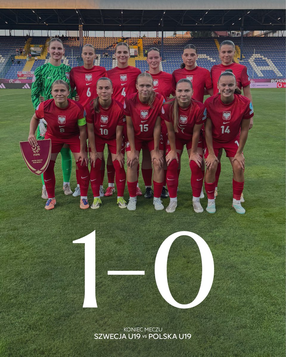 laczynaskobieca's tweet photo. Przegrywamy ze Szwecją w pierwszym meczu EURO WU19. 
___
FT #SWEPOL 🇸🇪🇵🇱 1:0 WU19 https://t.co/znHhROrk62