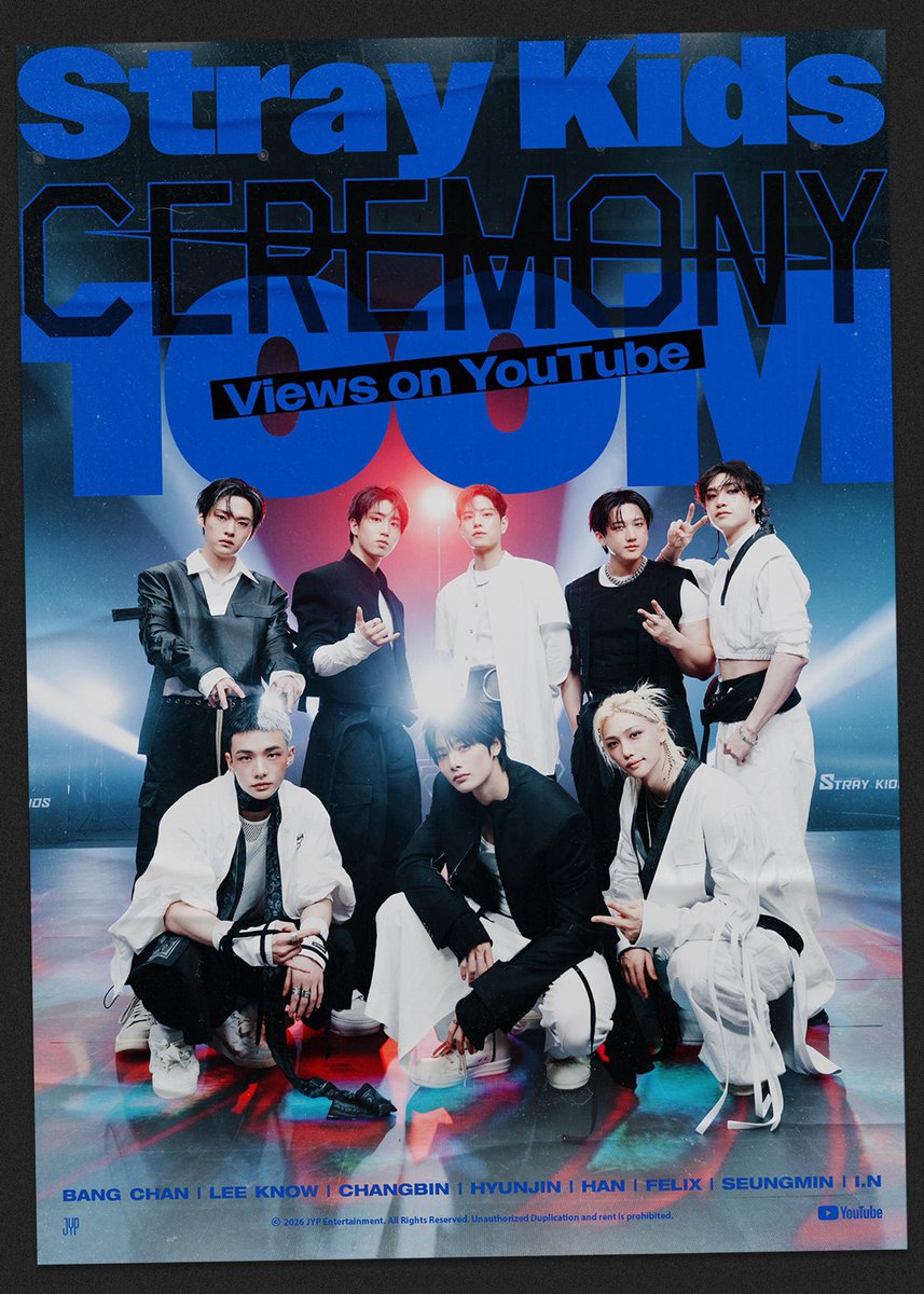 OficialBias's tweet photo. Stray Kids "CEREMONY" M/V ๐100 MILLION VIEWS๐
Thankful to STAY๐
https://t.co/qVtgTvT0DY
Stray Kids "Do It" M/V
๐100 MILLION VIEWS๐
https://t.co/0bYWBxe97N
#StrayKids #KARMA #CEREMONY #DO_IT #SKZ_IT_TAPE #Do_It
#YouMakeStrayKidsStay https://t.co/0ERhvyHuCK