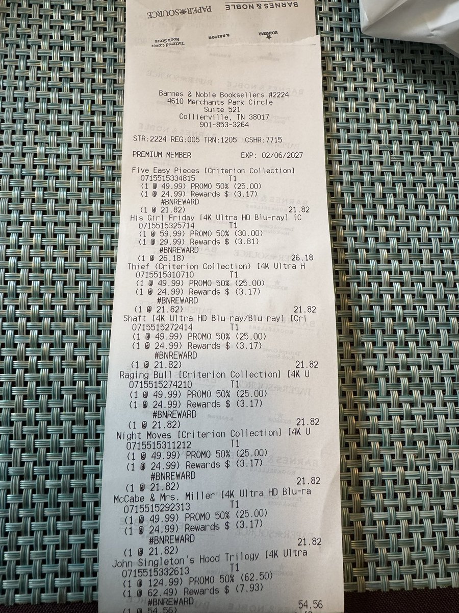 jbstrevel's tweet photo. and the receipt in case someone wants to accuse me of putting some back 😂 https://t.co/8ypCPOqWAI