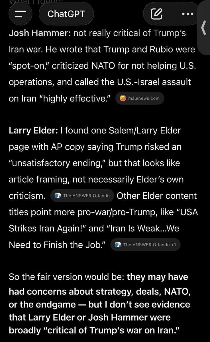 throwharderfast's tweet photo. @TuckerCarlson Alex B also lied about Larry Elder
According to ChaTGPT.  And he INTRODUCED that Charlie was shot while talking about Trans - which was no coincidence to the narrative Alex tries to push. So transparently selling the narrative it’s sad for Charlie and 🇺🇸 https://t.co/ti77sdo09P