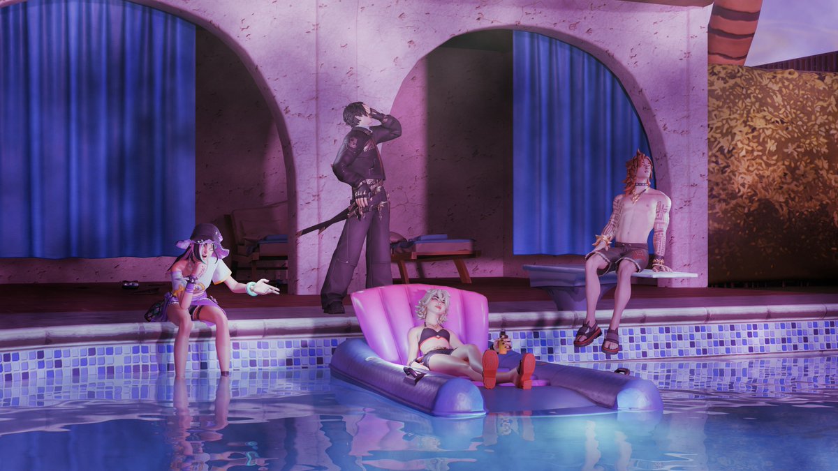 bunnyvivv's tweet photo. The High Stakes Club got caught slacking again...

#fortnite #fortniteart #highstakesclub #hsc #helsie #lucien #jonithered #minato https://t.co/WOukcU4meP