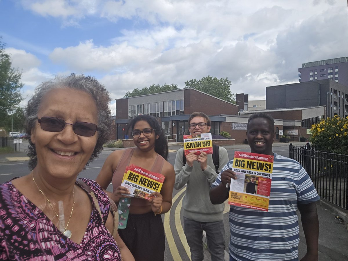Ardwick_Labour's tweet photo. We were out in #Brunswick in #Ardwick this morning campaigning for the amazing @bevcraig for Greater Manchester Mayor. https://t.co/xcugz3MVjT