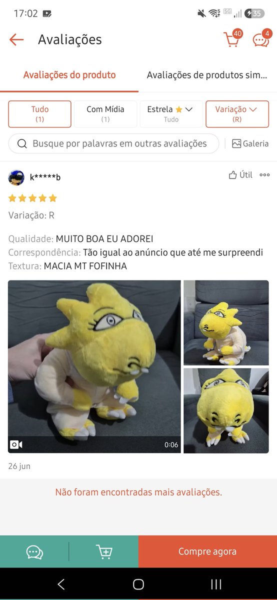 ibmM50's tweet photo. eu sou a única avaliação da Alphys na Shopee, tadinha

e por algum motivo a Shopee botou a minha foto como sendo do Sonic The Hedgehog, sendo que eu uso a Noelle de Festa Junina?? https://t.co/Kuwpox4EMz