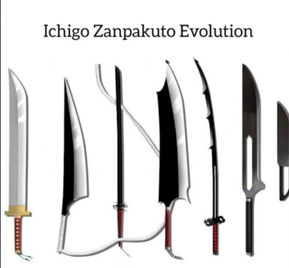 kondak321's tweet photo. Which version of Zangetsu had the best design? https://t.co/a6oF1YaN7x