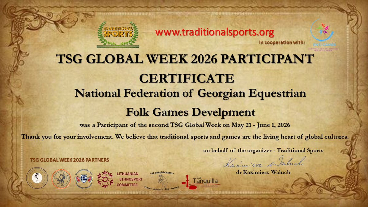 sports_tsg's tweet photo. We would like to thank National Federation of Georgian Equestrian Folk Games Develpment for co-creating TSG Global Week 2026.
We invite you to participate next year.
#TSGGlobalWeek https://t.co/3vHcriVmb8