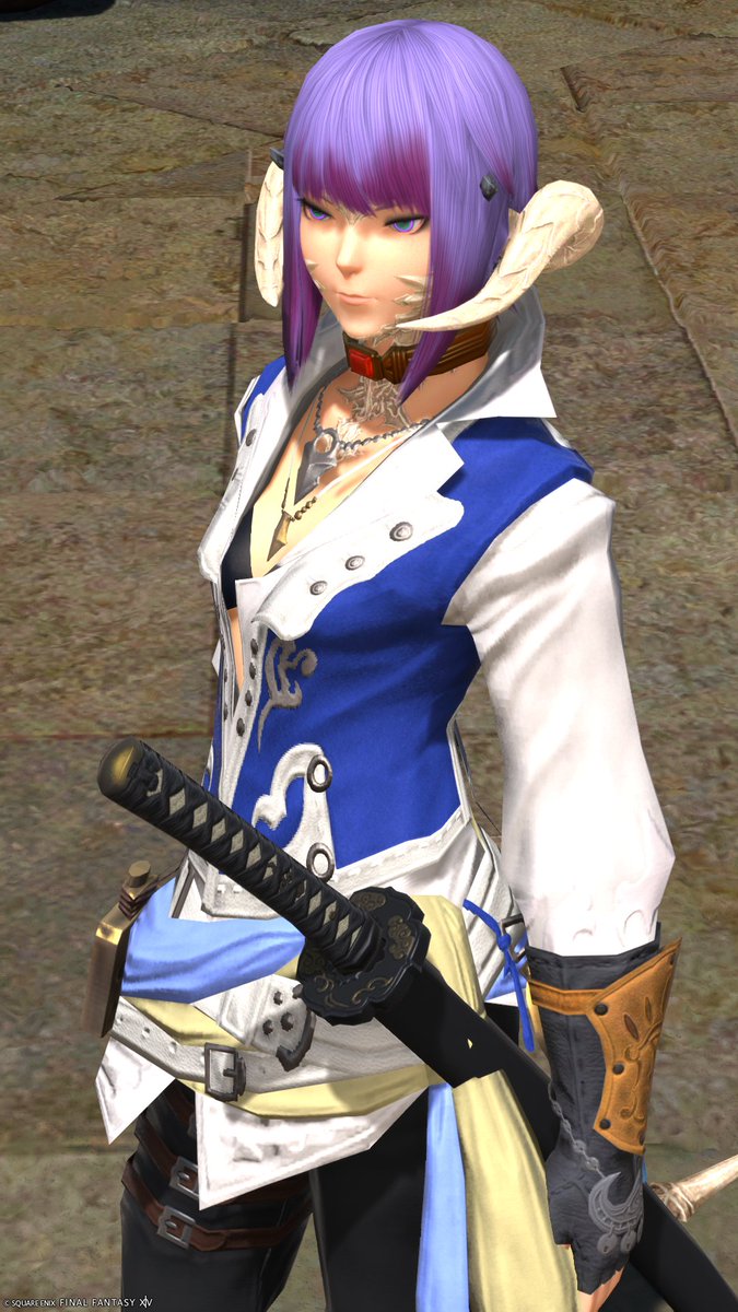 NeonV_FF14's tweet photo. 行った先にクエがあったので侍になった！ https://t.co/1H39USkux4