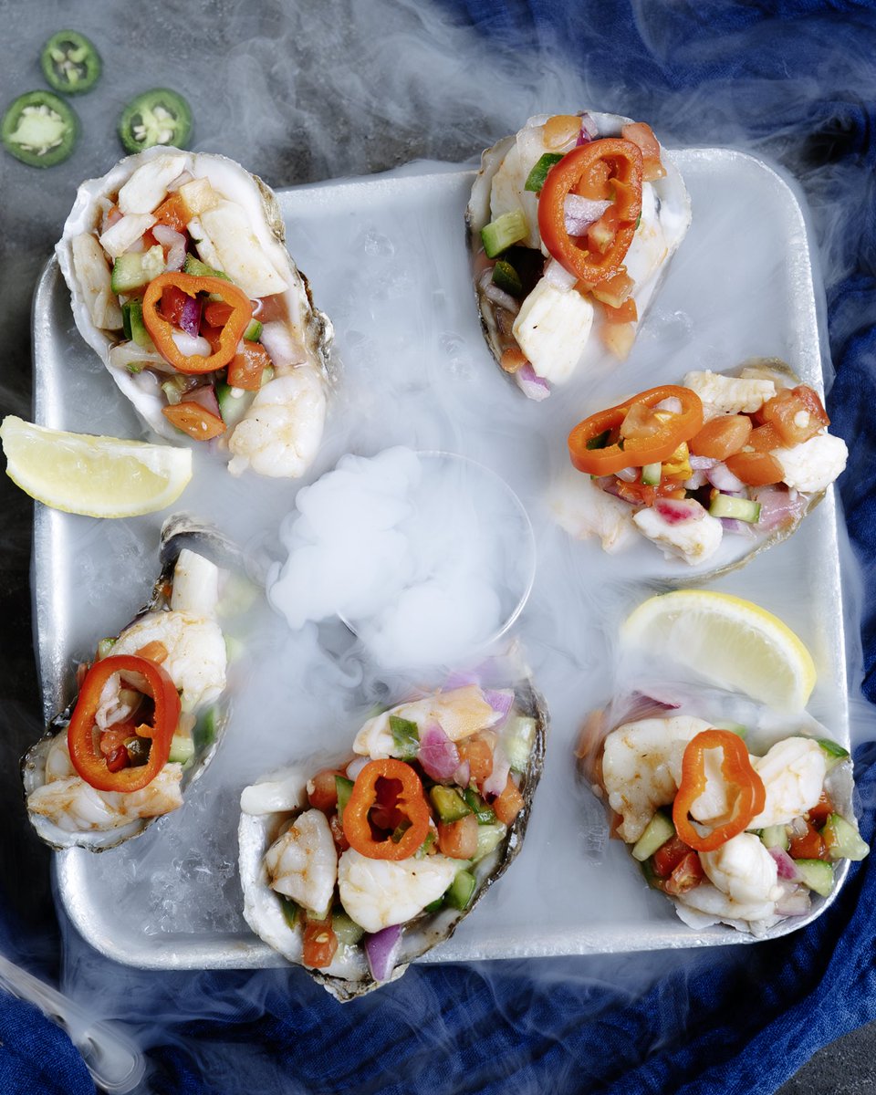 JimmysSeafood's tweet photo. Our Summer Seasonal menu’s shuckin’ awesome! 🦪 https://t.co/m5en0hDDqu