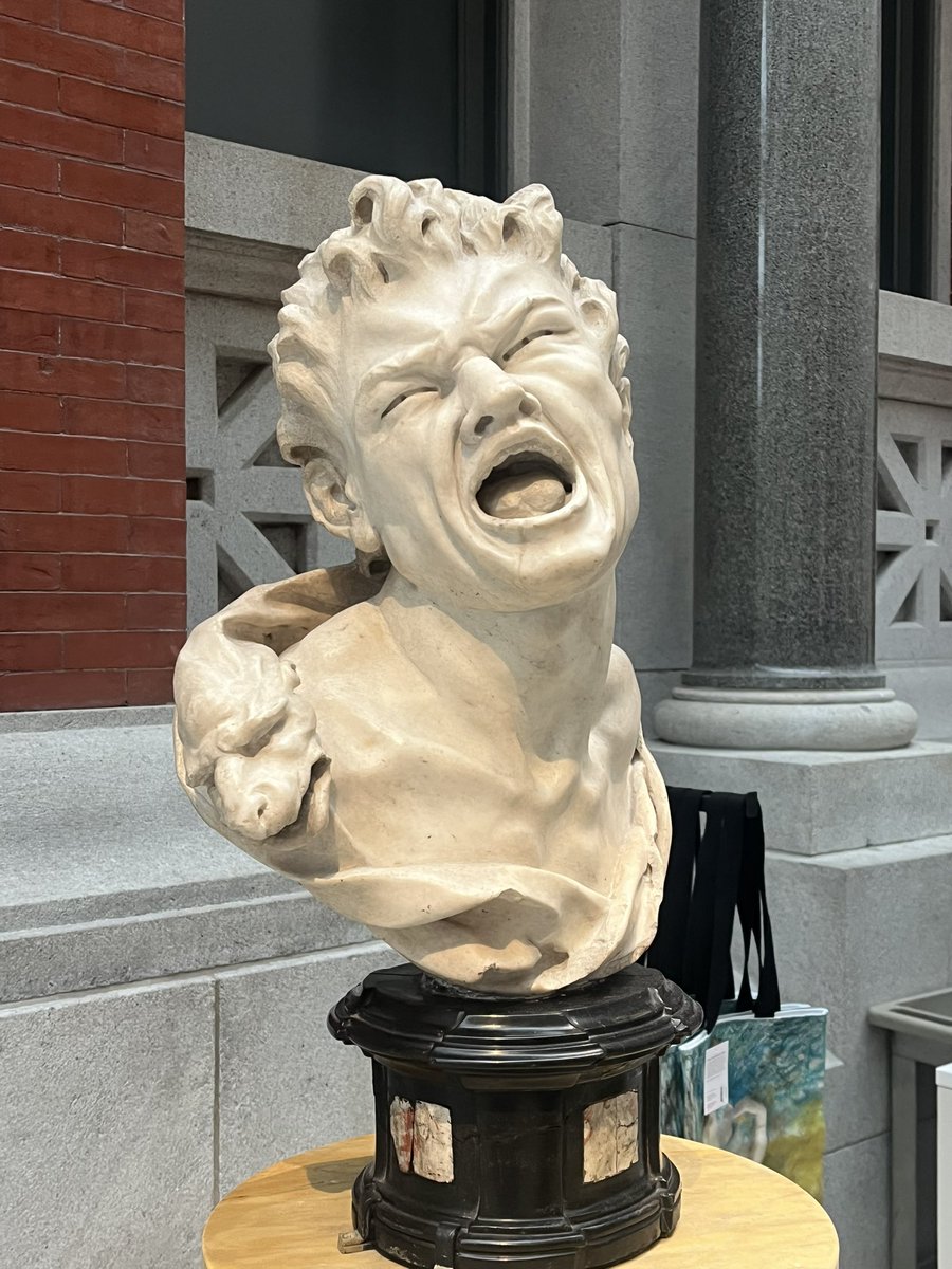 NiseiLounge's tweet photo. Earliest known sculpture of “Malort face” is in the collection of the @metmuseum #NiseiFacts #InternetDadvsNewYork https://t.co/IcIU7q0ikD