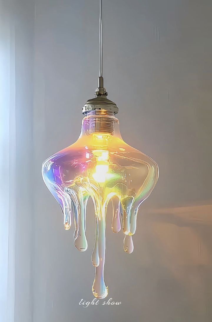 purepeaceful's tweet photo. gorgeous melted glass lamp https://t.co/NXV1t0Dhju