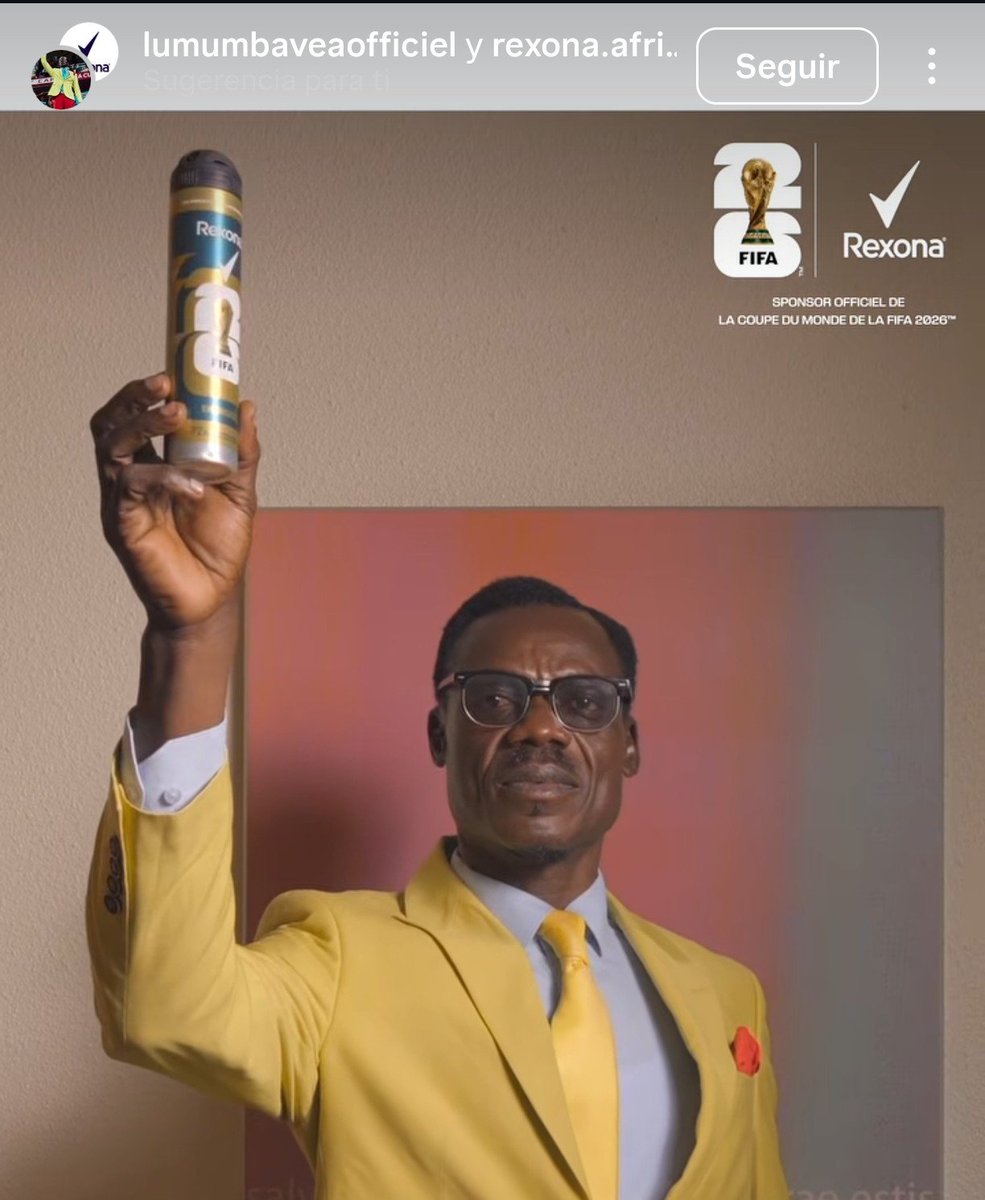 sagfutbol's tweet photo. Rexona es patrocinador de Lumumba VEA 🇨🇩⭐

Gran apoyo que recibió este artista ❤️ https://t.co/Kq6016OLtU