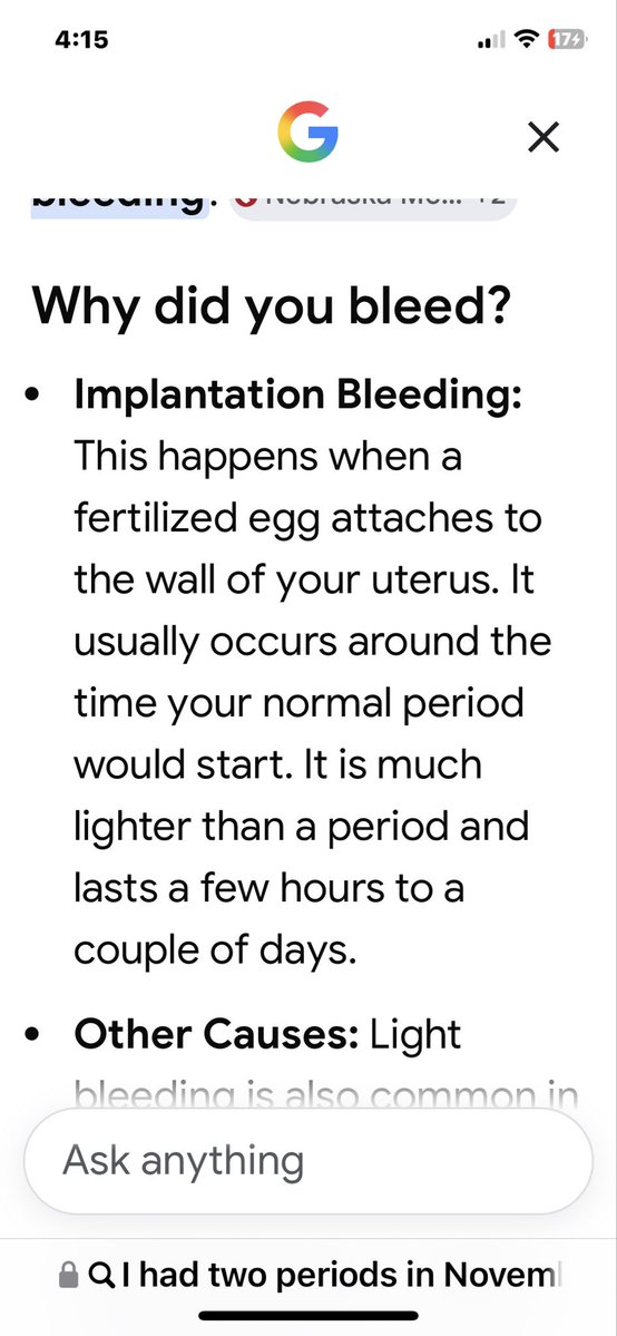 corner_kims's tweet photo. Not blue baby she said she had a period in November this is why!! https://t.co/NrQyBT07Nh