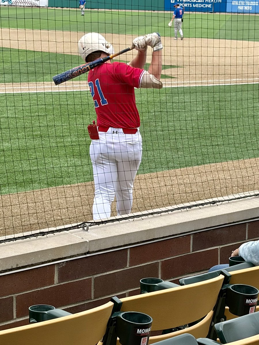 jennifer_drudge's tweet photo. It’s a great day when you get to watch your nephew (@collin_ash21 ) in the IHSBCA North South All Star Game. https://t.co/ZVy5FBe0cp