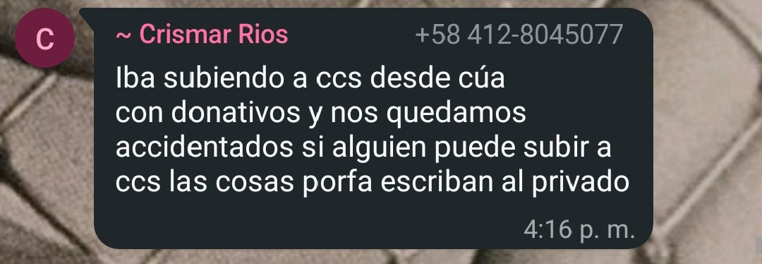 andrecornejoo's tweet photo. Por favor quien los pueda ayudar:  04128045077 https://t.co/pPvwEHNROn
