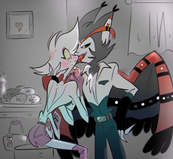 AngelDust499006's tweet photo. A little taste of something sweet… 🍭❤️

#Husk  #HazbinHotel #Itsnotmyart  #Husker #huskerdust  #DigitalArt  #OC #ArtistOnTwitter https://t.co/E9DLxVZTRj