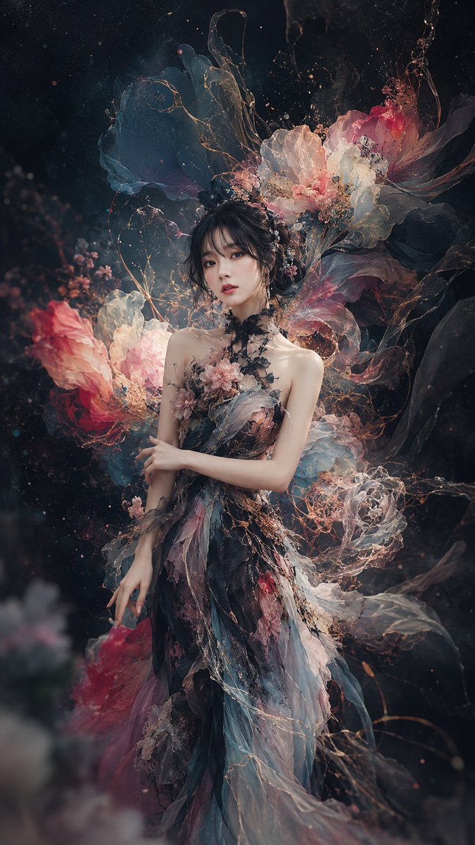 Ethereal Floral Fantasy Portrait