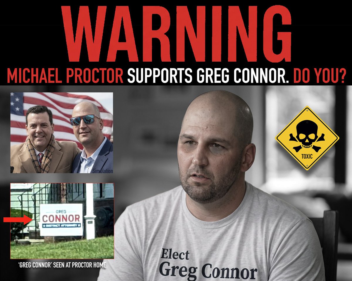 DropMicrodots's tweet photo. WARNING TO NORFOLK COUNTY VOTERS: Toxic Michael Proctor supports Greg Connor. Do you? https://t.co/vwDVSPr42n