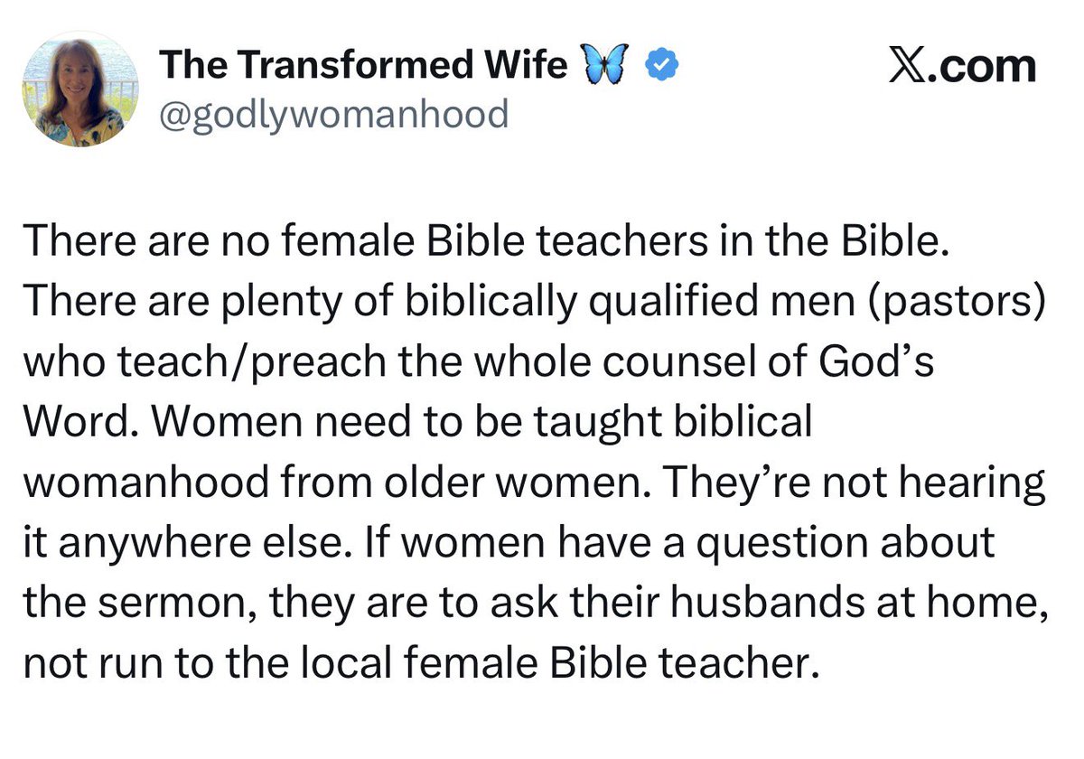 GilroyDiana's tweet photo. @RoCa74394915 Lori doesn’t know Christian history or how the Bible came to be. She really is willfully ignorant. https://t.co/GzKlfvVYlH