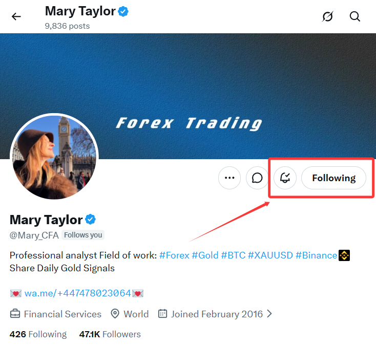 Mary_CFA's tweet photo. $Gold If you can't receive my free signal in time👋

Please follow me and turn on the notification reminder✅ (take action)

Don't miss the gold signal and the latest market trend every day👇
——————————————————#XAUUSD #FX
Please forward💞 and like❤️ this post, let's make a profit together🤑