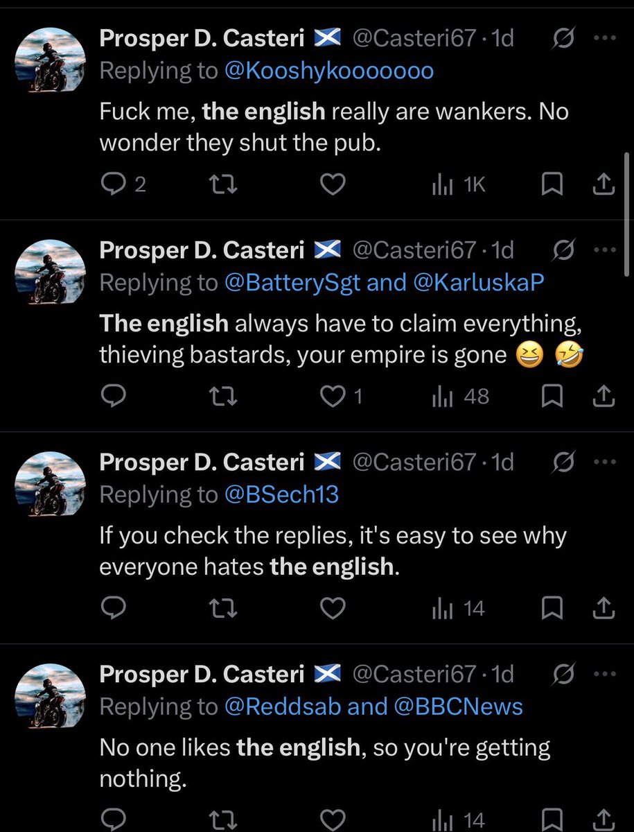 slackkejakke's tweet photo. “Why are the English obsessed with Scotland”

You made all of these posts within the last day https://t.co/qhaBb8zq9P