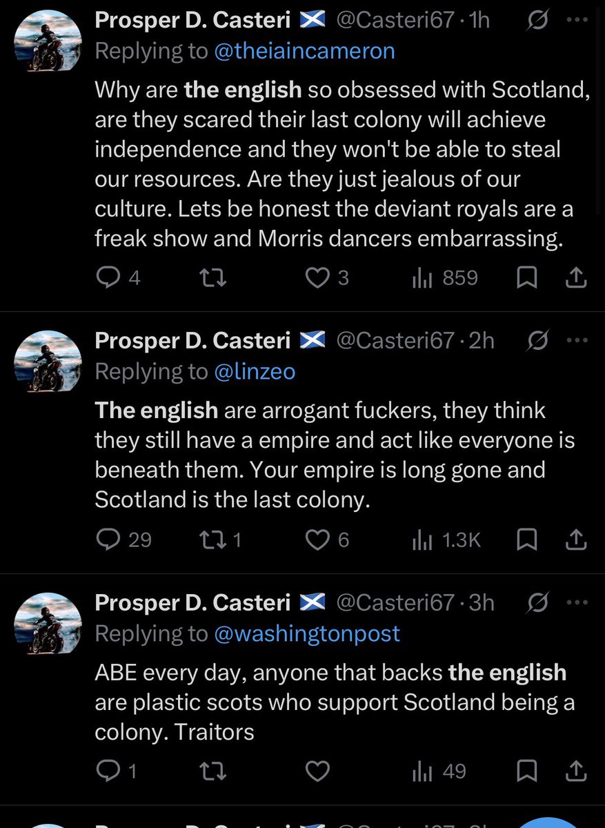 slackkejakke's tweet photo. “Why are the English obsessed with Scotland”

You made all of these posts within the last day https://t.co/qhaBb8zq9P