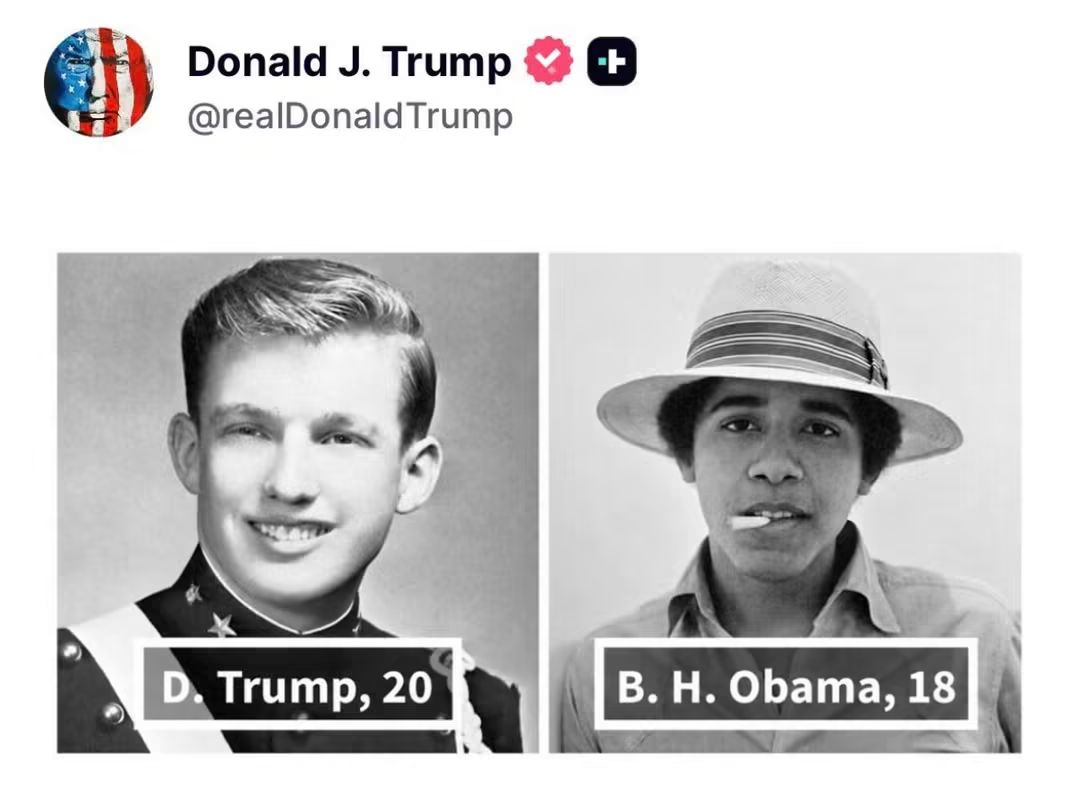 board_rant's tweet photo. Obama has always been more cool 😎 than the other guy. https://t.co/Yu1r2aztPX
