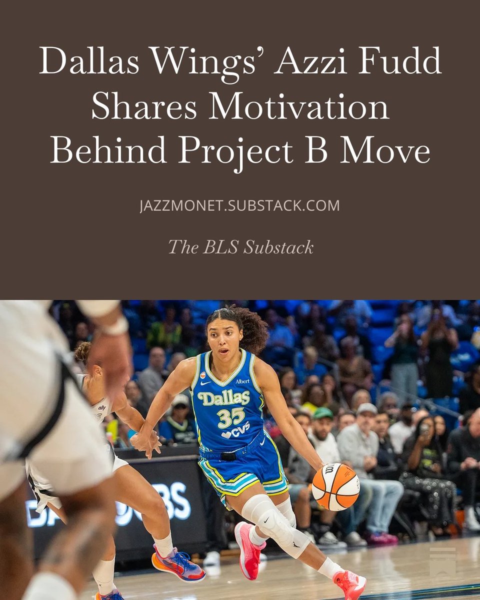 BtchesLuvSports's tweet photo. I caught up with Azzi Fudd to ask her about the basketball decision behind the choice to join Project B. #DallasWings #WingsUp #WomensBasketball #WNBA 

https://t.co/F7oOcQ479b https://t.co/8ANj4iL7FH