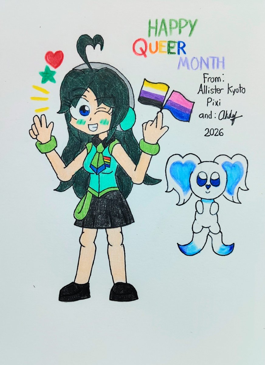 Star_Kaabii06's tweet photo. 💚Allister Kyoto 💚
Happy Pride everyone!
If You don't know who is she?, It's simple
She's from a New project came from My ideas, more information coming soon
#MGFA #MagicalGirlFantasiaAllister #PrideMonth #LGBTQ #fanart #traditional https://t.co/JRZUfbAIQr