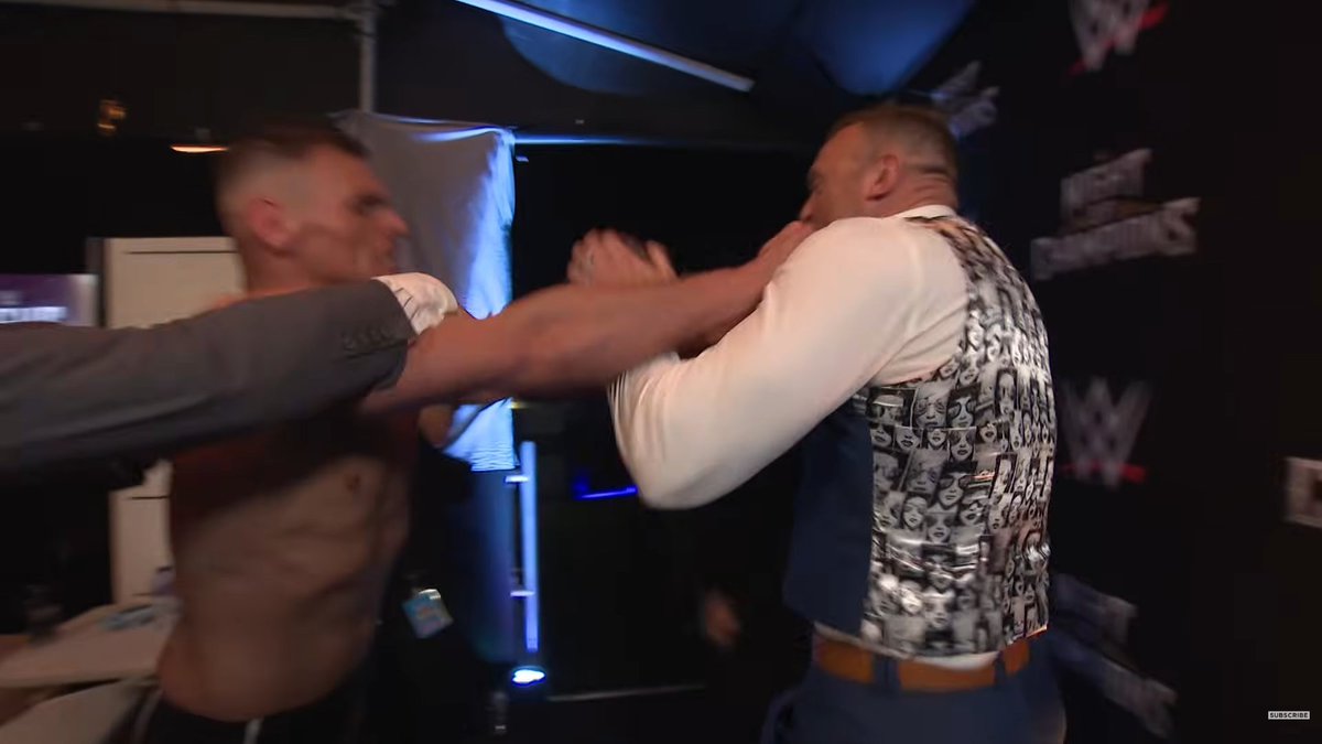 EliteClubS0B's tweet photo. HOLY SHITTTTTT

NICK ALDIS AND GUNTHER ARE THROWING HANDS BACKSTAGE 🤯

#WWENOC https://t.co/2Bj5M4S3Bb