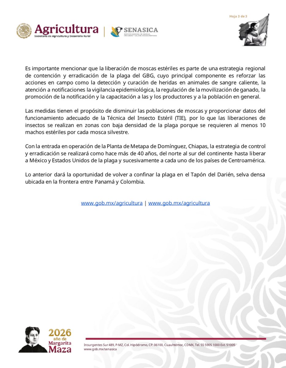 SENASICA's tweet photo. #Comunicado https://t.co/PagABGWiiG