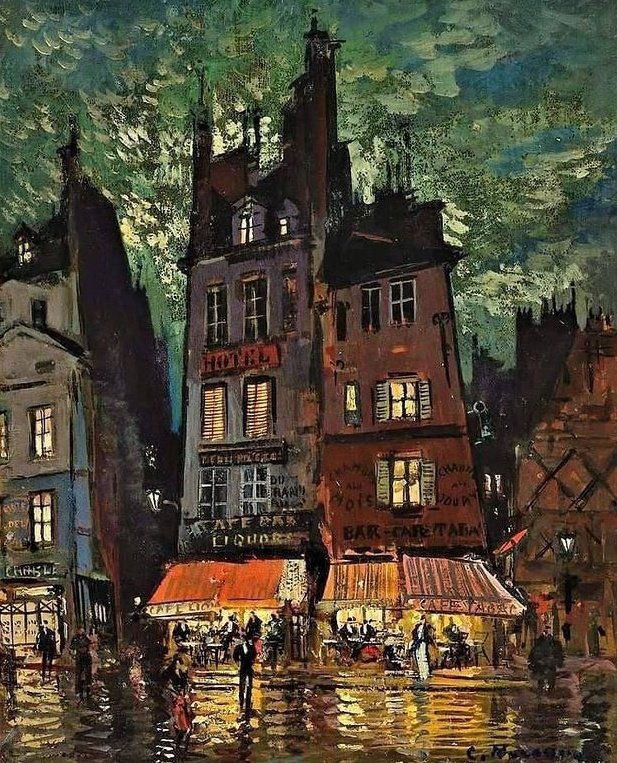 impression_ists's tweet photo. Paris at Night by Konstantin Korovin https://t.co/m1bhDmv6M9