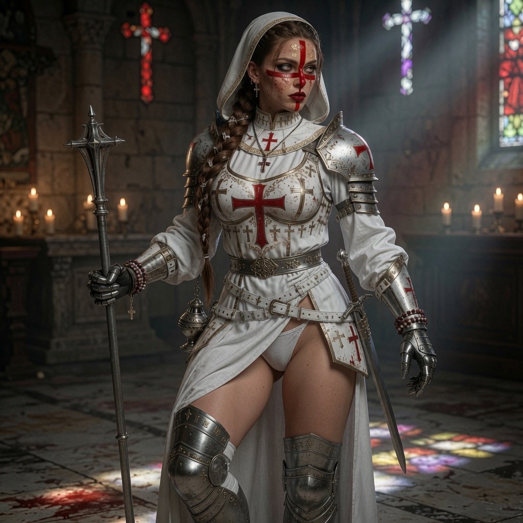 Hadesr66's tweet photo. @captcpu Cool concept, and it's  nice seeing other people's interpretation of the same genre ( clergy )

I tend to go for a more Fantasy Cleric vibe, and I love me some facial tatoos 🤣

(Old image) https://t.co/mSyEyqurYm