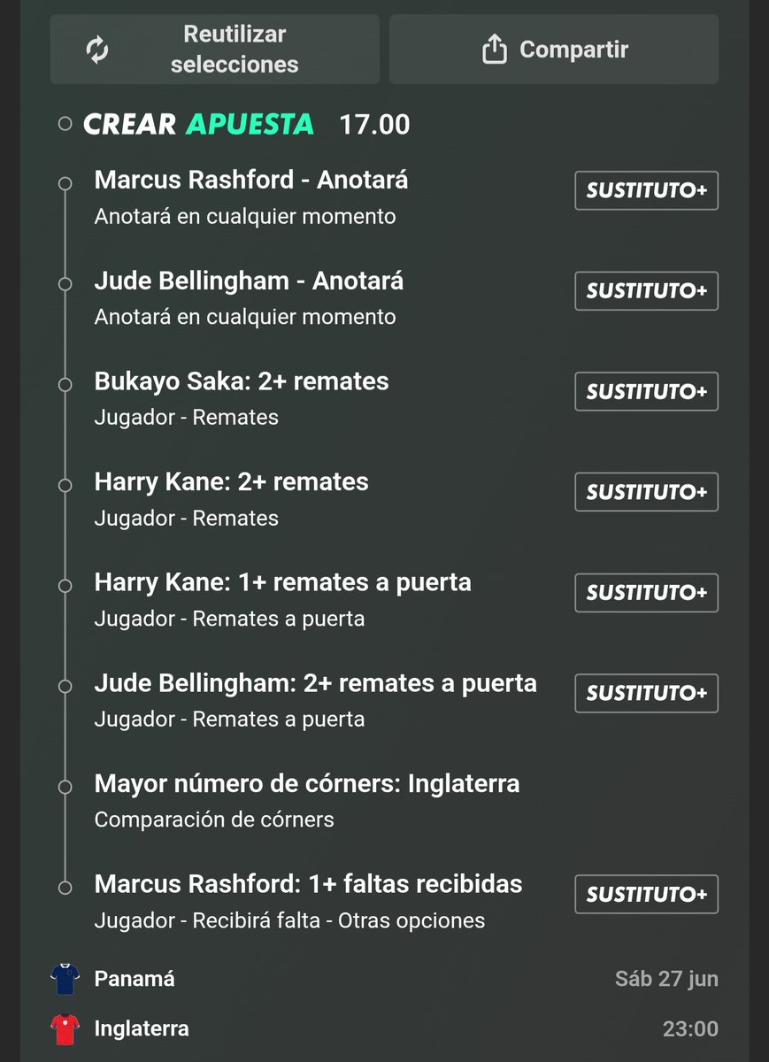 stiven_aoki's tweet photo. 🏴 Inglaterra vs Panamá 🇵🇦

🔥 Nuestras 2 picks para el partido 👇

🎯 @4.33
🎯 @17 

📊 Buscando el verde con remates, faltas, córners y mercados de jugadores

⚽ Vamos con ellas 🍀

❤️ Sígueme y deja tu ❤️ para más

#Apuestas #Fútbol #Mundial #WorldCup #FIFACWC #Inglaterra https://t.co/cBJkfsnjQQ