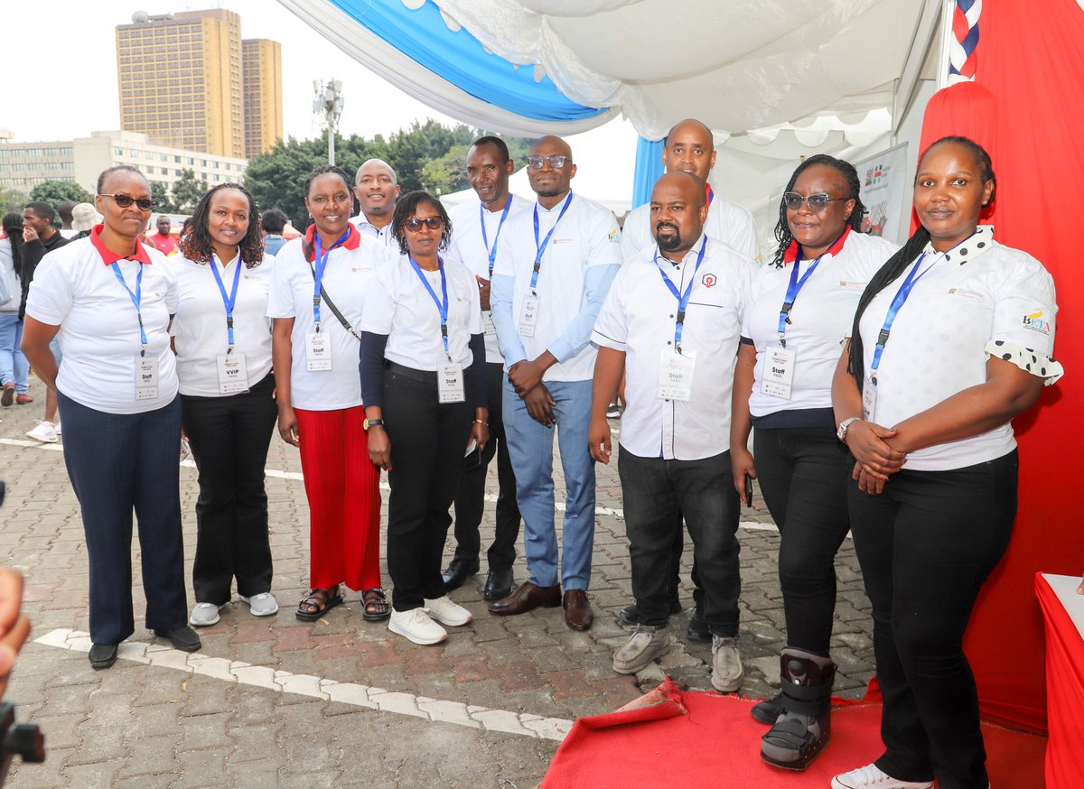 KIE_Kenya's tweet photo. KIE @ #WorldMSMEDay2026
Kenya Industrial Estates (KIE), represented by Managing Director Mr. Nelson Kwamini, alongside KIE staff and our esteemed beneficiaries, joined H.E. President William Ruto, @DrOparanya  CS Hon. Wycliffe Oparanya,@SusanAMangeni  PS Hon. Susan Mangeni, and other dignitaries at KICC today, marking the UN-designated World MSME Day, themed "The Future Generation of MSMEs."
MSMEs make up 98% of Kenya's businesses, driving over 90% of non-farm jobs and 40% of GDP, a mandate KIE advances daily through affordable financing, industrial workspace, and business advisory services.
Several KIE-supported beneficiaries exhibited their products and growth journeys on the national stage, proof of what purpose-built financing unlocks for Kenya's MSMEs.
"The MSME is not the waiting room of our economy; it is the engine room," President Ruto told delegates.
KIE remains committed: financing manufacturers, nurturing innovation, building Kenya's next generation of industrialists.
Tuko Pamoja na Wajasiriamali.

@CoopsandMSMEs 
@Ushirika_Kenya 

#EmpoweringMSEs #MadeInKenya