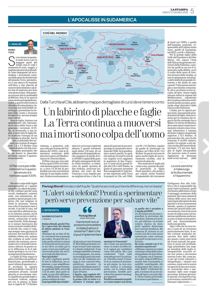 OfficialTozzi's tweet photo. Su @LaStampa di oggi https://t.co/BbfXAHhz1b