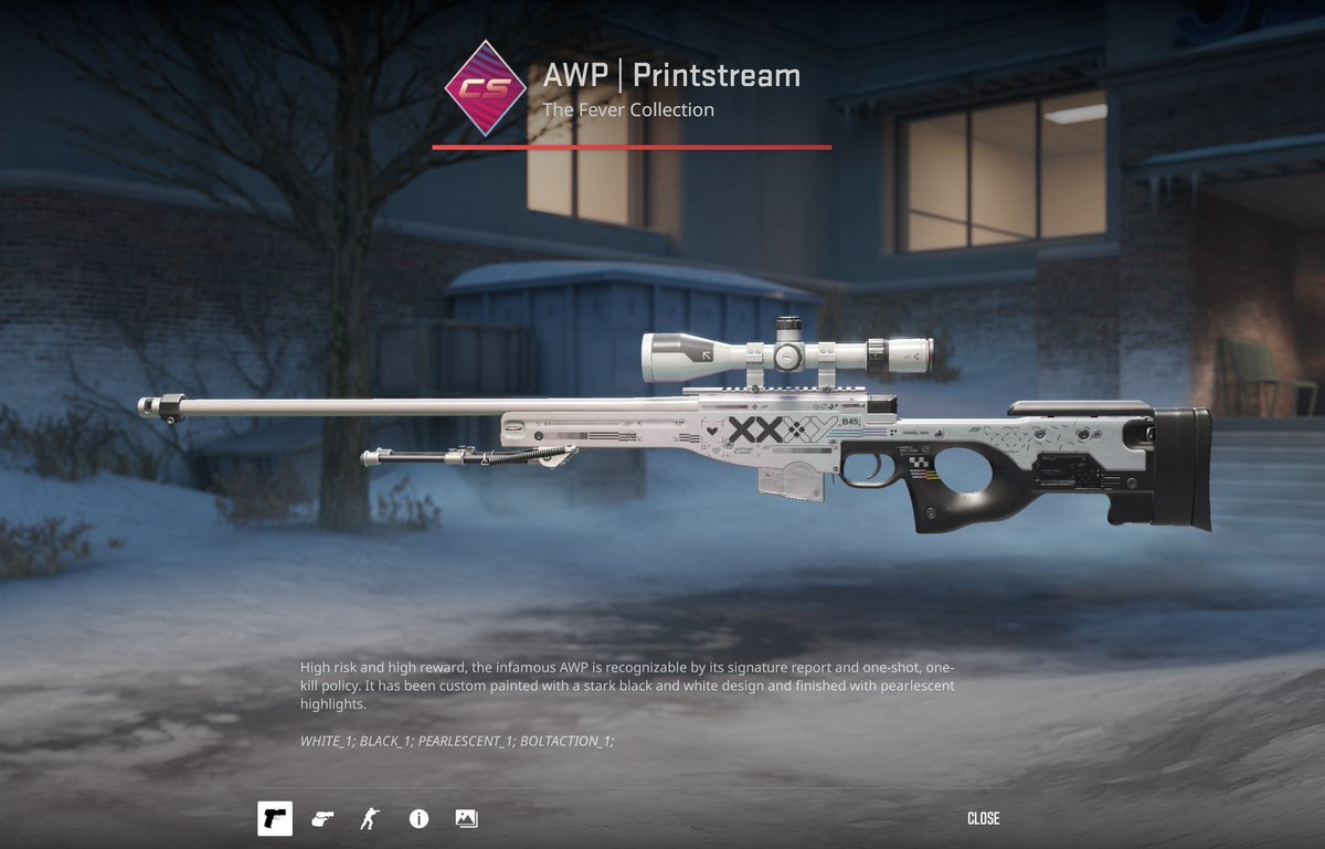 CsgoAsylum's tweet photo. AWP | Printstream $63 | 72hs 🦢

— RT &amp; Follow @CsgoAsylum 
— Like https://t.co/Y7C1TTpef1 (Show prof 🫣)
— SEE ALL (the video have subtitles or can it be viewed in the background) https://t.co/zmykvfTYyz