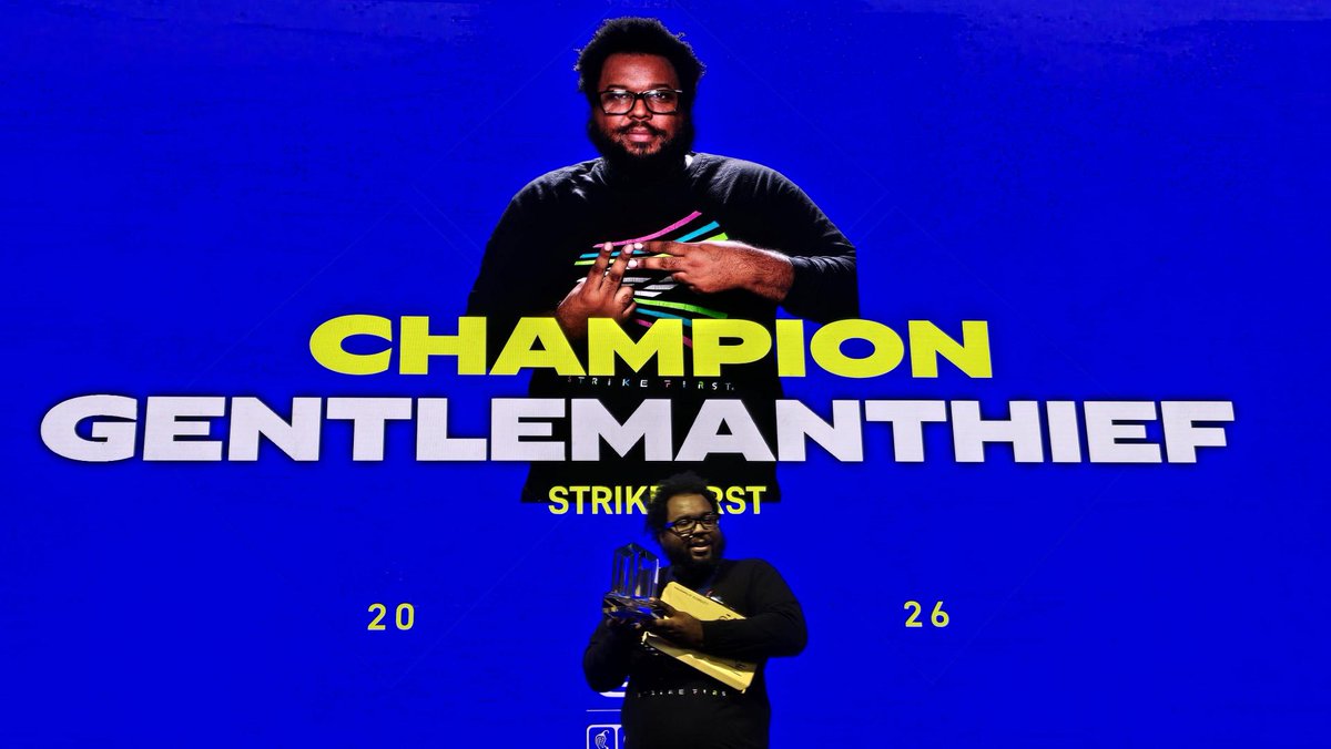 VF_SEGA's tweet photo. ◤ EVO Las Vegas 2026 ◢

The Virtua Fighter 5 R.E.V.O. World Stage tournament has come to an end! 🎉
After an intense showdown, your champion is…

🏆 StrikeFirst | GentlemanThief

GT secures back-to-back NA major titles following their win at COMBO BREAKER!

Congratulations to our winner! 👏🔥