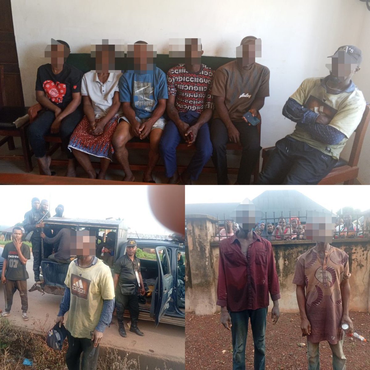 EdoPoliceNG's tweet photo. PRESS RELEASE

EDO POLICE RESCUES ELEVEN KIDNAP VICTIMS, LAUNCHES MANHUNT FOR FLEEING SUSPECTS

The Edo State Police Command wishes to inform the general public that on 25th June, 2026, at about 2020hrs, following a distress call alleging that eleven (11) persons were kidnapped from their farms in Ogbido Community at Iyahmo. The Operatives of Iyahmo Division led by the Divisional Police officer, in collaboration with local vigilantes and hunters, swiftly embarked on a thorough rescue operation within the surrounding forest.

During the operation, the rescue team encountered the kidnappers, leading to a fierce gun duel. Overwhelmed by the superior firepower and tactical response of the operatives, the kidnappers abandoned their captives and fled into the forest. Consequently, 9 males and two females were rescued unhurt;
1. Braimah Destiny ‘M’ – 46 years
2. Aruna Idris ‘M’ – 38 years
3. Abudu Sharafadeem ‘M’ – 38 years
4. Godwin Elizabeth ‘F’ – 28 years
5. James Favour ‘F’ – 28 years
6. Nonso Ana ‘M’ – 30 years
7. Abdulilia Ozigi ‘M’ – 26 years
8. Lambo James ‘M’ – 27 years
9. Wasia Abdul ‘M’ – 48 years
10. Lucky Emmanuel ‘M’ – 24 years
11. Suleman Aliyu ‘M’ – 25 years

The victims were taken to the hospital for examination and have since been reunited with their families. Meanwhile, efforts are on top gear to apprehend the fleeing suspects. 

The Commissioner of Police, Edo State Command, CP Monday Agbonika, fdc, commends the gallantry and resilience of the police operatives, local vigilantes, and hunters whose prompt response led to the successful rescue of the victims. The Command has intensified operations across the area and remains committed to ensuring the safety of residents. However, members of the public are urged to continue providing timely and credible information to the Police to aid the fight against crime and criminality.

The Command has several 24/7 contact numbers;
1. Emergency Control Room Numbers
08077773721 & 
08037646272
2. For Complaints;
 Public Complaints Bureau (PCB) - 08150999335 
 Complaints Response Unit (CRU)-  08100389992

ASP ENO IKOEDEM, anipr
POLICE RELATIONS OFFICER,
EDO STATE COMMAND.

27th June, 2026.
