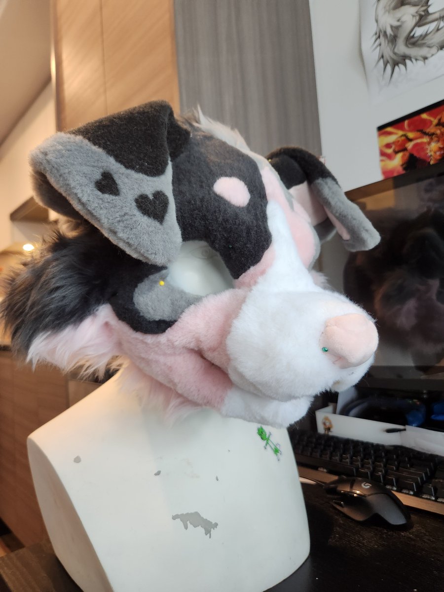 Fever_dreamless's tweet photo. Been working on a new craft lately 🐶🌸

#Furry #fursuit #fursuitmaker https://t.co/96CInjgOqT
