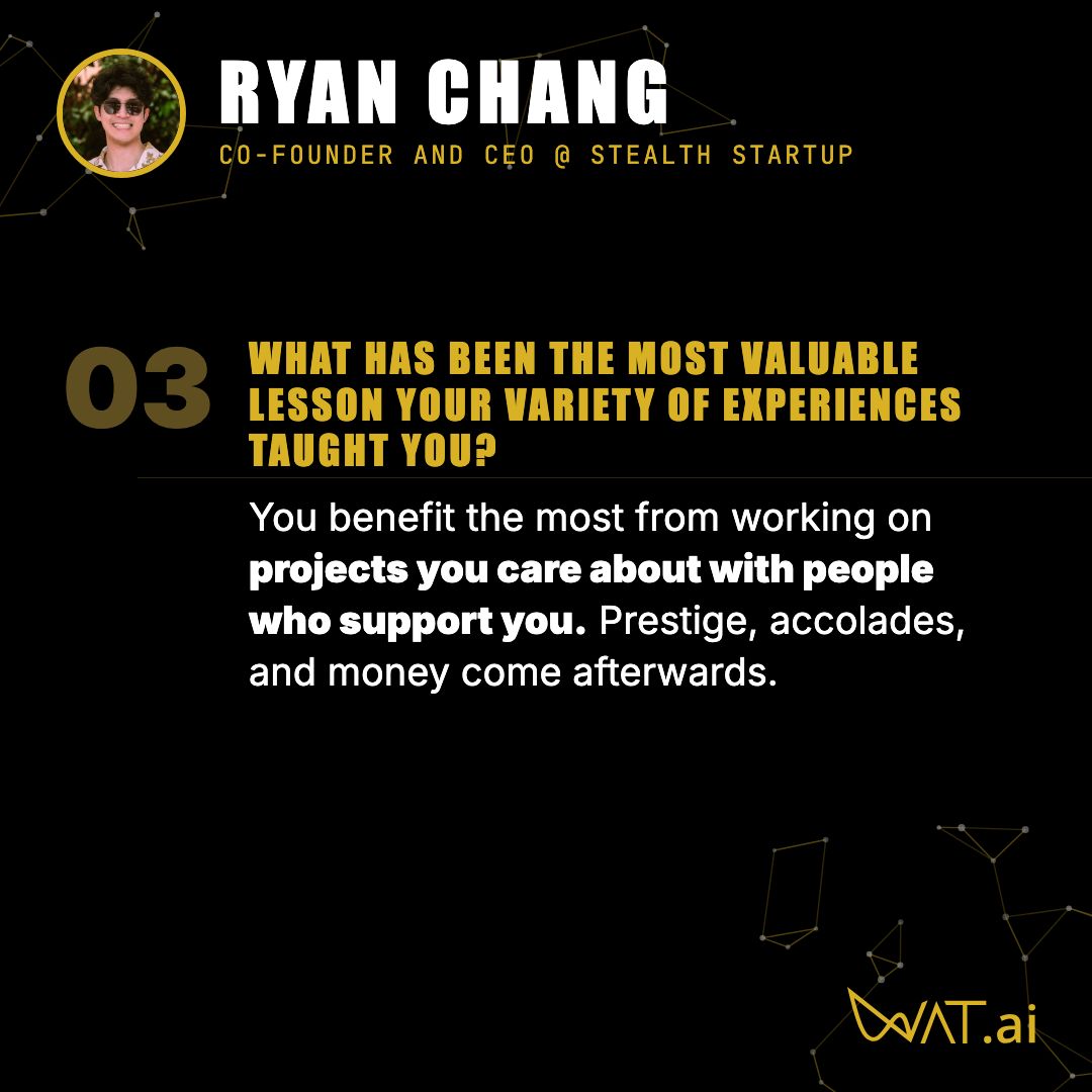uwwatai's tweet photo. From https://t.co/RWC5ofiRuU project rooms to Bloomberg internships and startup building, Ryan’s path shows how far hands-on AI experience can take you.

Ryan’s takeaway is simple: great technical work is not just about chasing prestige or perfect credentials. https://t.co/vPOTykGE4e