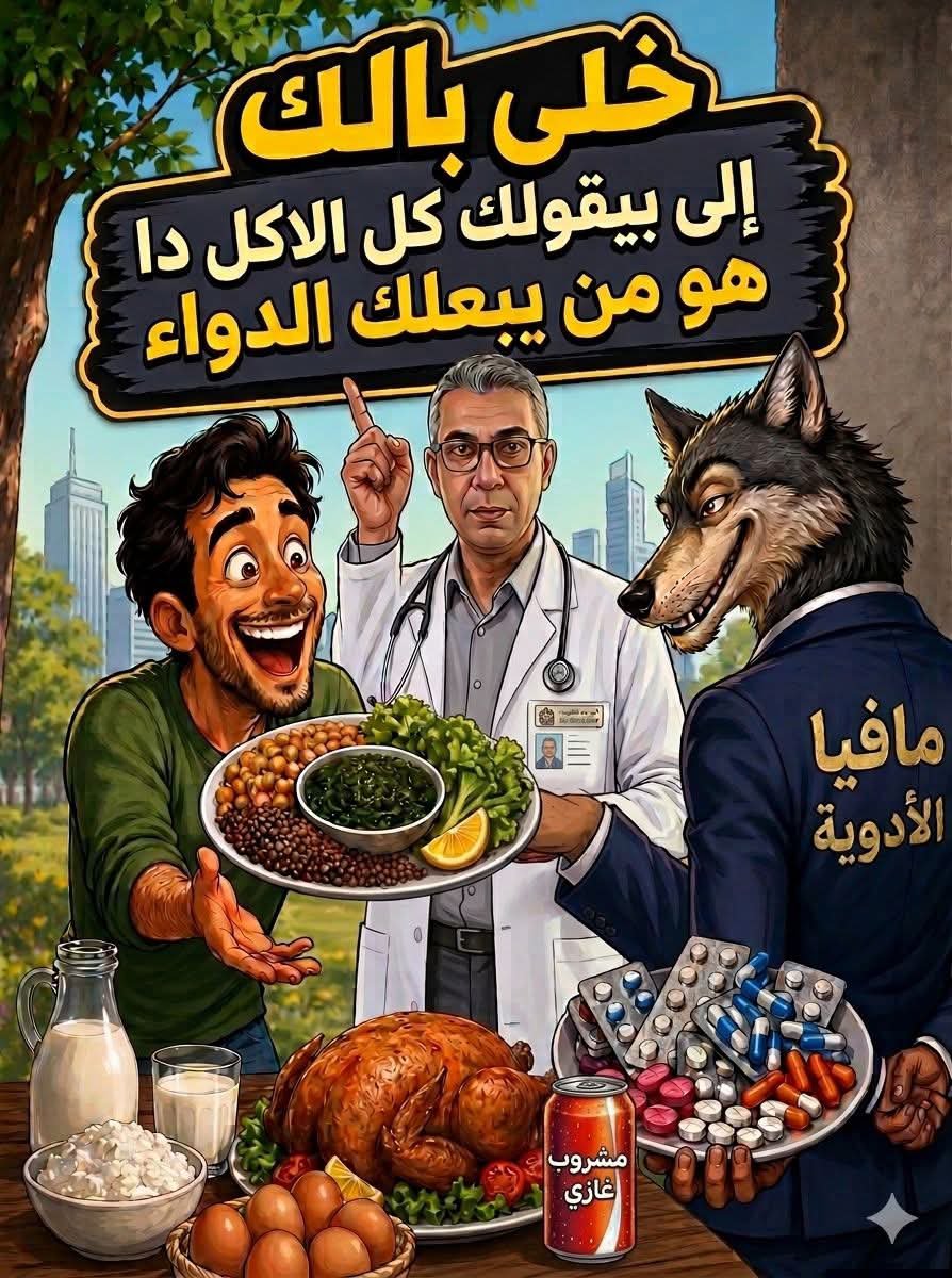 AliAli137278's tweet photo. تعبير الصورة يكفي…
🩺💊 الرسالة وصلت دون شرح.
خلي بالك
إلى بيقولك كل الأكل دا
هو من بيبعلك الدواء
ليس كل من يبيع الدواء يبحث عن شفائك… فهناك من يرى المرض سوقًا والإنسان زبونًا دائمًا. وبين الحاجة للعلاج والمصلحة الت��ارية تضيع أحيانًا الوقاية ونمط الحياة الصحي. لذلك اسأل، افهم، واعتنِ بغذائك وصحتك… فالوعي أول خطوة قبل الدواء.
#نظام_الطيبات #ضياء_العوضي #الدكتور_ضياء_العوضي #التغذية_السليمة #التغذية_العلاجية #الصحة_والعافية #الغذاء_الطبيعي #الاكل_الصحي #الشفاء_بالغذاء #الطعام_الطيب #صحتك_في_غذائك #نمط_حياة_صحي #الصيام_المتقطع #الصحة_أولا #بدون_أدوية #الوعي_الغذائي #جسم_صحي #حياة_صحية #الطب_البديل #الالتهابات #الدايت_الصحي #الغذاء_دواء #اكل_نظيف #HealthyFood #HealthyLifestyle #Nutrition #CleanEating #Wellness #Tayyibat

#منتخب #كلنا_مع_منتخب_مصر #منتخب_مصر 
#كاس_العالم_مع_جنوبكو #مصر #كلنا_منتخب_مصر
#ضياء_العوضى
#نظام_الطيبات_أسلوب_حياة

#LaRuotaDellaFortuna