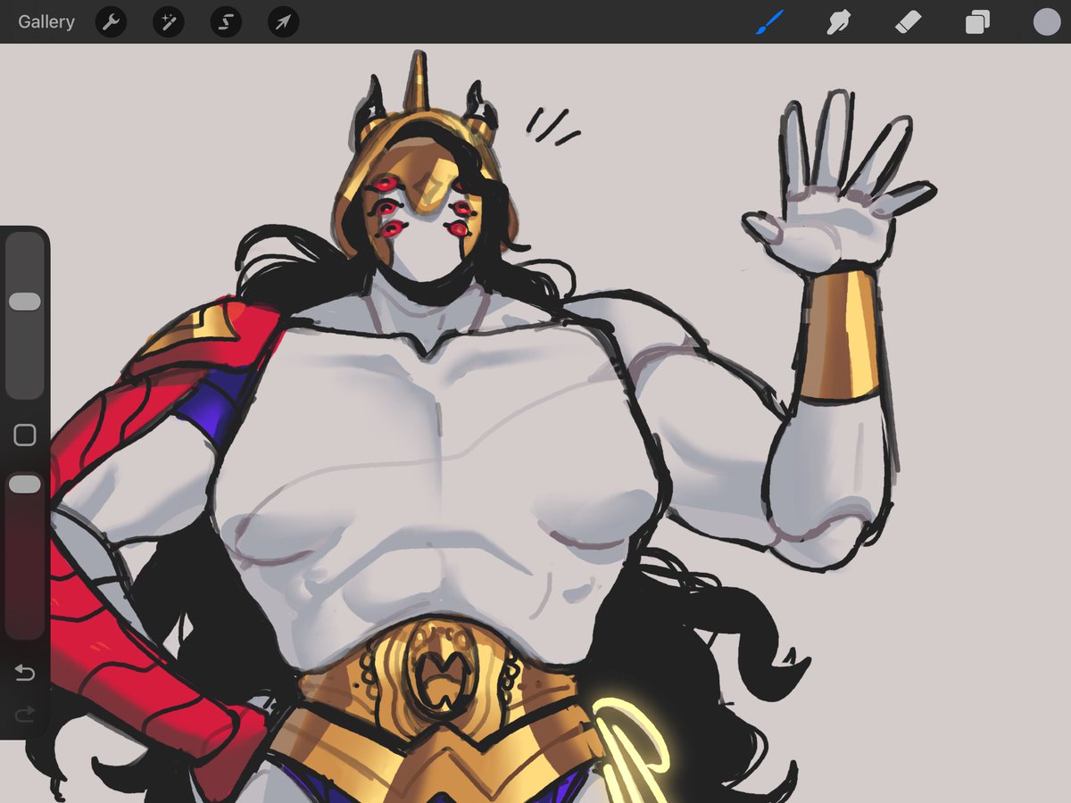 AsDrawnByGinger's tweet photo. Some kind of "Wonder Woman". In theory. https://t.co/lxTzAKfmo4