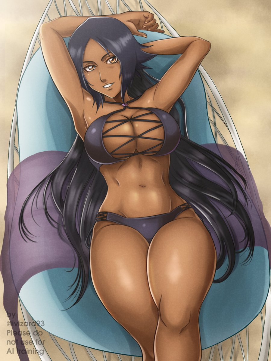 ivizard93's tweet photo. Swimsuit Yoruichi repost https://t.co/V4JLgqWacz