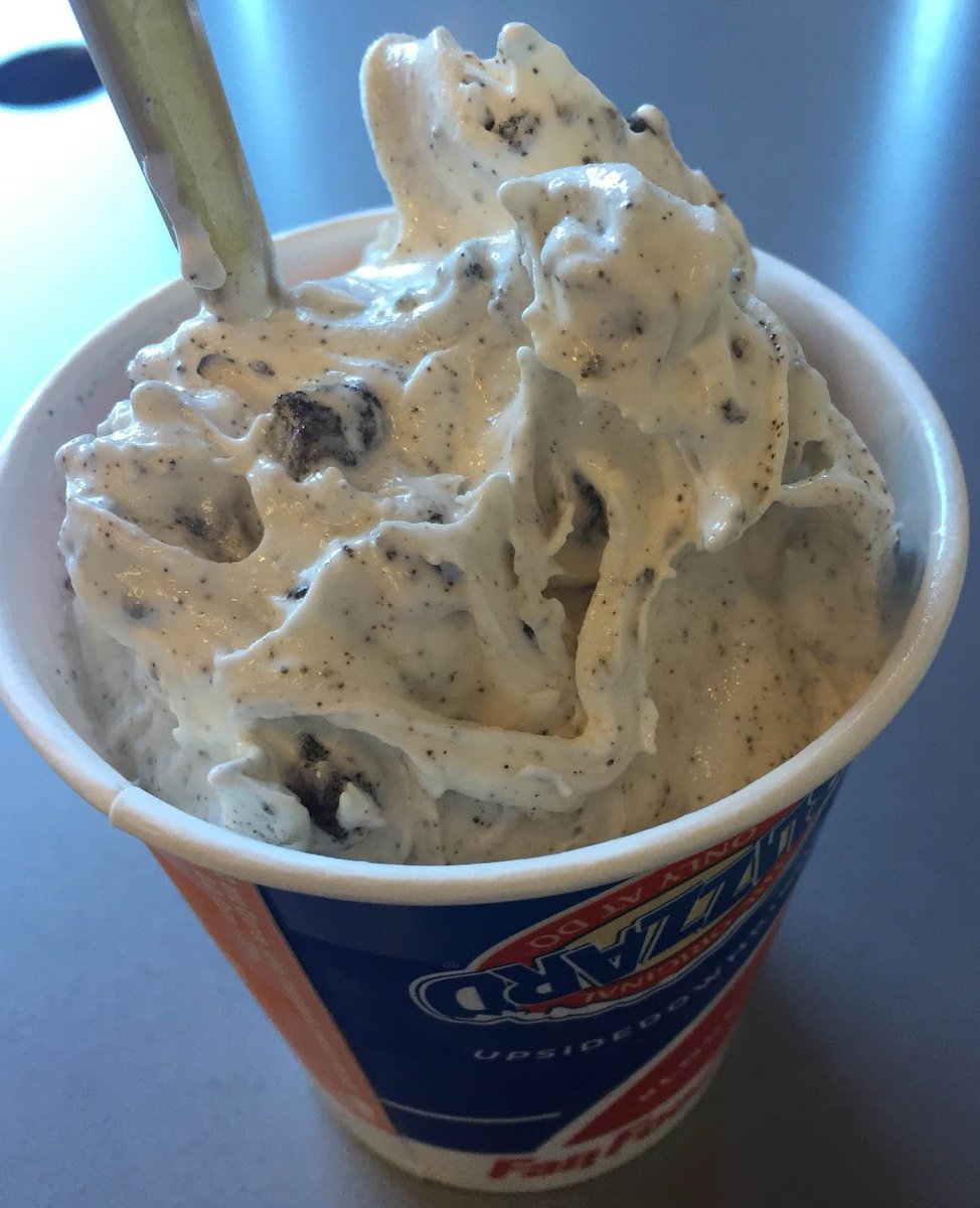 JustThatGuyAdam's tweet photo. The Oreo Blizzard is the ONLY reason to visit a Dairy Queen. https://t.co/O0DyqLcqfe