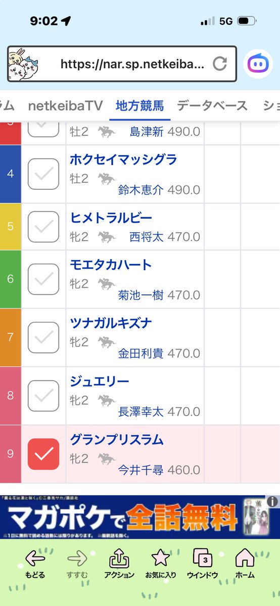 SMonky1205's tweet photo. 今日の帯広3レース
グランプリスラム号のデビュー戦です。
まずは無事に完走して。
あわよくばデビュー勝ちを見せてほしい🏆 https://t.co/P484i0IvdE