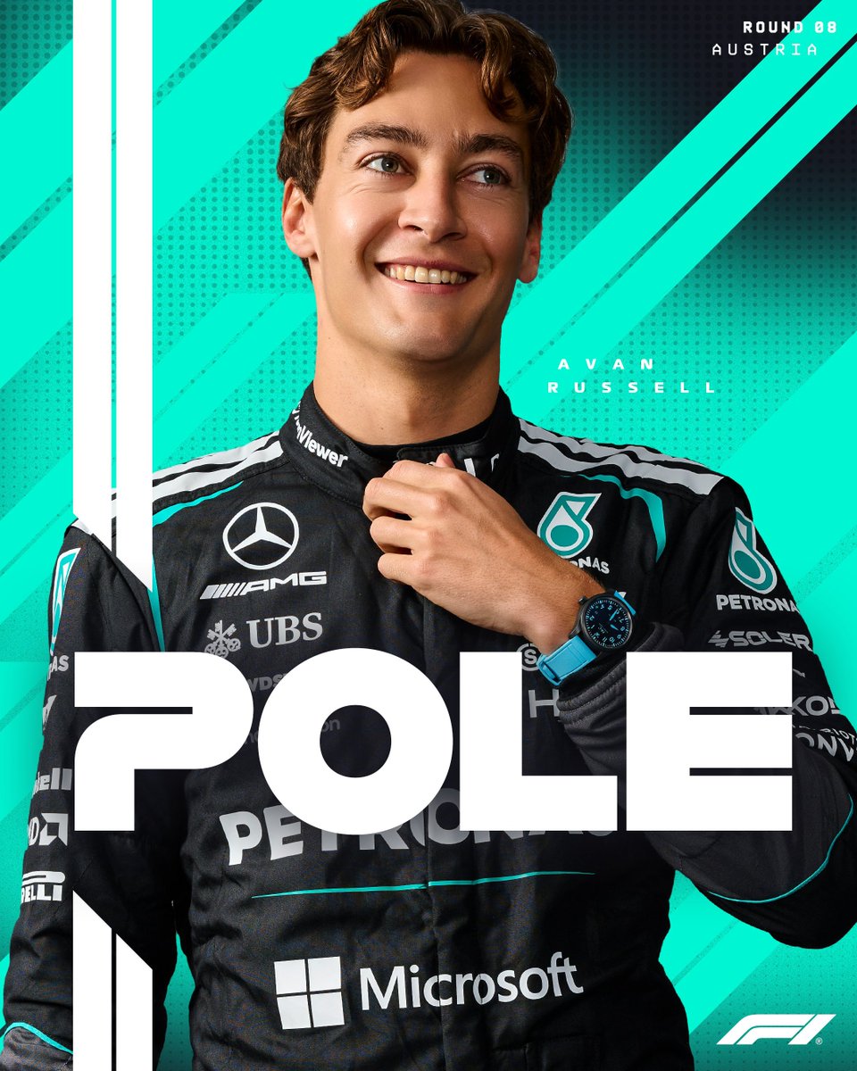 theFormula1RP's tweet photo. 𝐀𝐕𝐀𝐍 𝐑𝐔𝐒𝐒𝐄𝐋𝐋 𝖨𝖲 𝖮𝖭 𝖯𝖮𝖫𝖤 𝖨𝖭 𝖠𝖴𝖲𝖳𝖱𝖨𝖠! 🥇

#F1 #AustrianGPRP https://t.co/GfIHkKb4AU