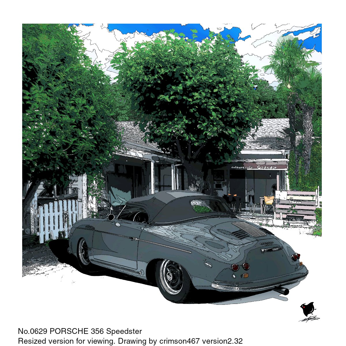 crimson467's tweet photo. No.0629 PORSCHE 356 Speedster
#ポルシェのイラスト #356speedsterのイラスト #356のイラスト #車の絵 #車のイラスト #car #carart #cargraphics #carillustration #carporn #carweek #carlivery  #carlifestyle #GTarts #enthusiast  #handdrawing #illustration #noAI #porsche356 #356speedster https://t.co/S0AzaZe4Ae
